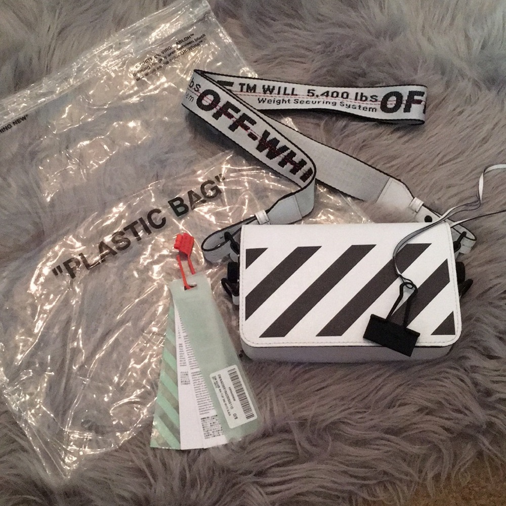 Off-white Virgil Abloh binder clip mini white bag - Picture 3 of 8